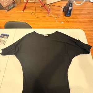 Elegant Black Women's Short Sleeve Top